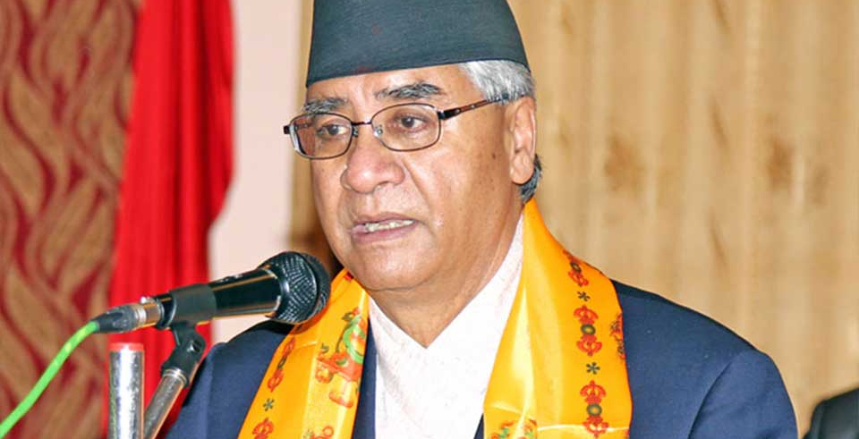 Deuba vents ire against gov't for dissolving Dalit Development Committee (with video)