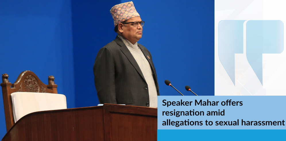 Speaker Mahar offers resignation amid allegations to sexual harassment