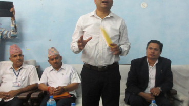 Minister Thapa donates first month’s salary to Kanti Children's Hospital