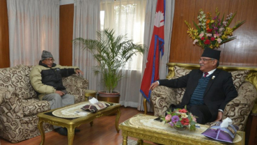 PM Dahal-Chair Baidya meet