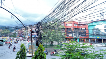 Unmanaged wires in Chipledhunga, Pokhara