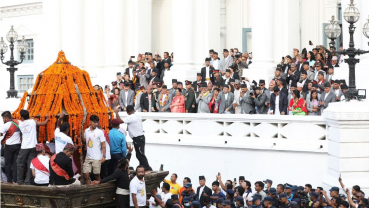 President Paudel observes Indra Jatra