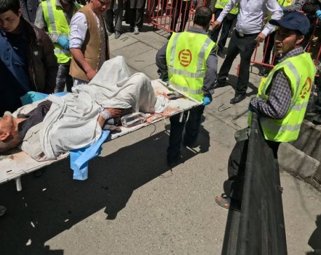 ISIS claims responsibility for suicide blast that killed at least 31 people at voter registration centre in Kabul