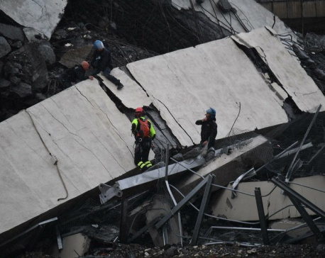 Cars plunge as highway bridge collapses in Italy; 22 dead