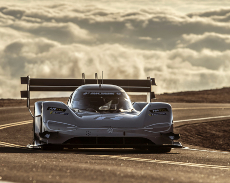 Volkswagen's all-electric race car conquers Pikes Peak hill climb in record time