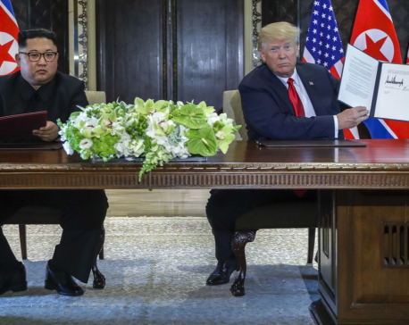 Trump says North Korea still 'extraordinary threat'
