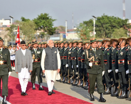 Indian PM Narendra Modi  conferred Guard of Honor
