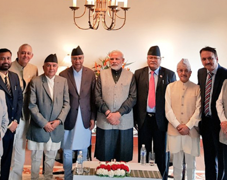 Nepali Congress leaders meet Indian PM Modi