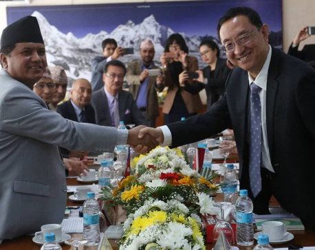 Visiting Chinese culture minister meets his Nepalese counterpart