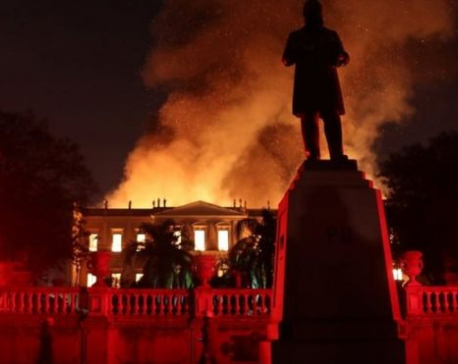 "Cultural tragedy": Massive inferno engulfs 200-year-old museum in Brazil