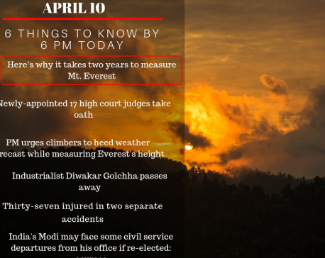 April 9: 6 things to know by 6 PM today