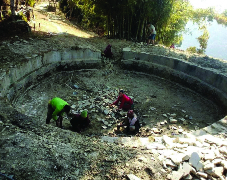 Pyuthan building water reservoirs to recharge natural water sources