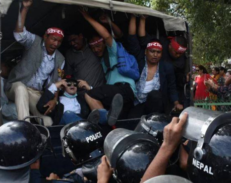 14 individuals held during demonstration in capital