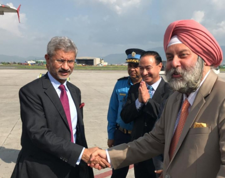 Indian foreign minister returns home