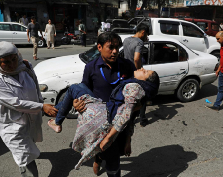 Car bomb attack on police in Afghan capital wounds at least 34