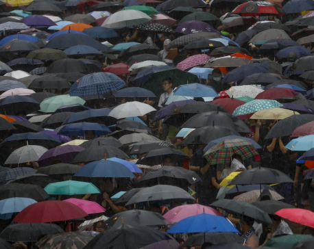 Tens of thousands flood Hong Kong park for latest rally