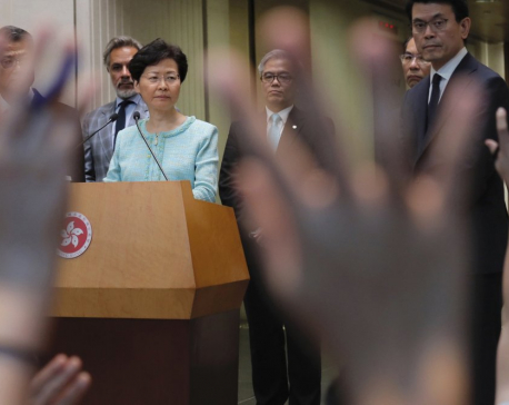 Hong Kong leader Lam says priority is to stop violence