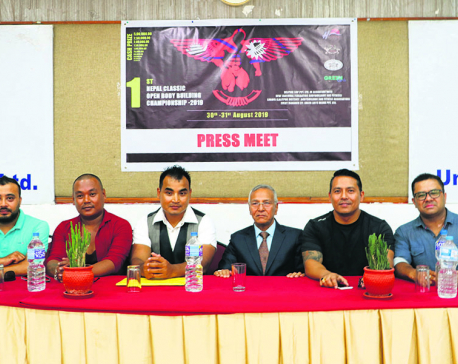 First-ever Nepal Classic Open Bodybuilding C’ship in Aug-end