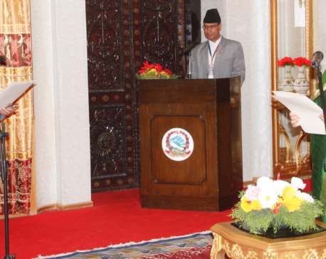 Prez administers oath to newly appointed Nepal's ambassador to India