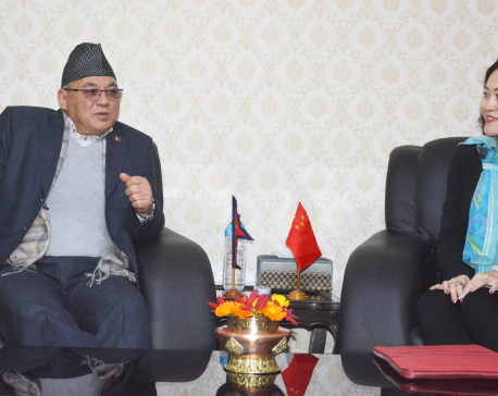 Home Minister Thapa invites his Chinese counterpart to visit Nepal