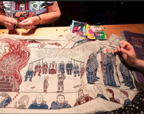 'Game of Thrones' series embroidered into 90m long tapestry