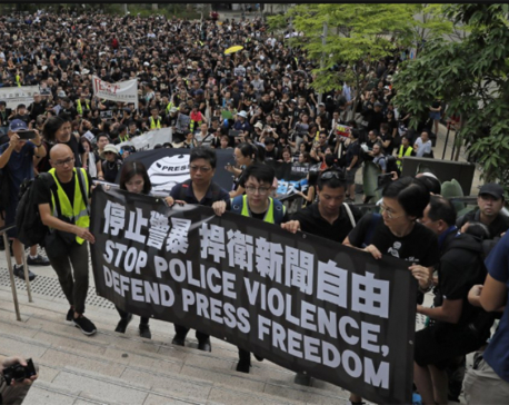 Hong Kong protesters march in new outpouring of grievances