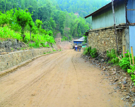 Rural roads being blacktopped