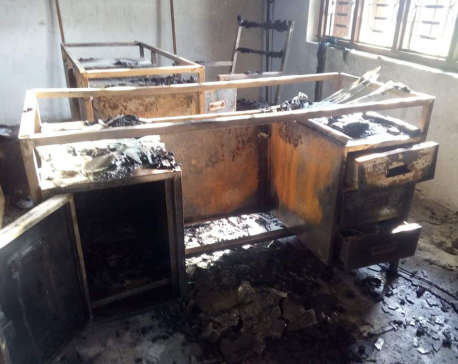 Unidentified groups detonate bomb in Nuwakot, torch ward office in Rautahat