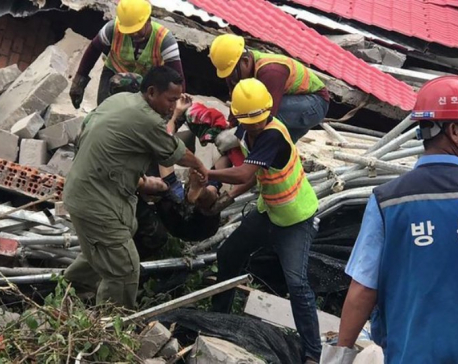 Building under construction topples in Cambodia, killing 17
