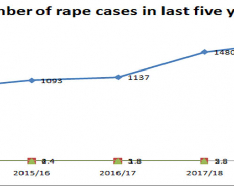 Six rape cases reported daily in Nepal