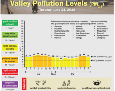 Valley Pollution Levels for June 11, 2019