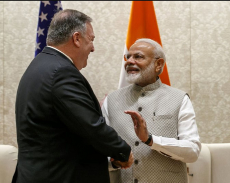 Pompeo meets Indian leader amid trade tensions