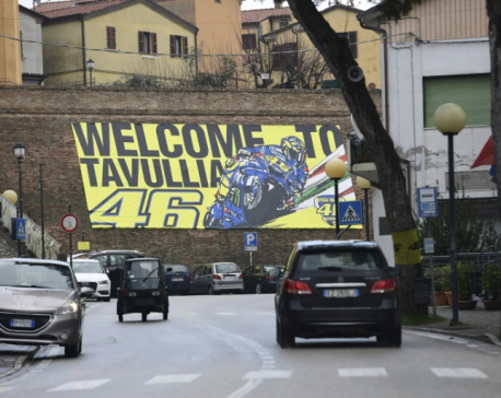 Rossi turns tiny Italian town into MotoGP Mecca