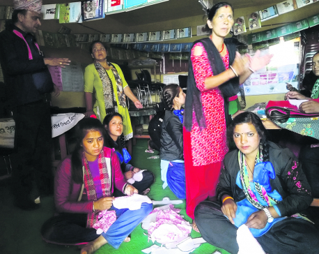 Sindhuli schoolgirls produce sanitary pads on their own