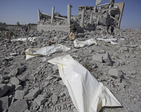 Saudi-led airstrikes kill at least 100 in rebel-run prison