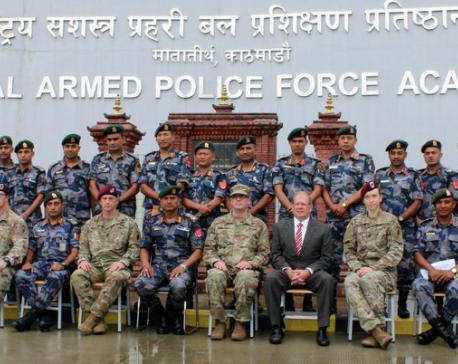 US Army and APF personnel taking part in 'First Responder Knowledge' exchange program in Chandragiri