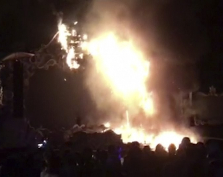 20,000 fans flee huge fire at music festival in Barcelona