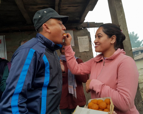 Dhurmus-Suntali celebrate 10th wedding anniversary  with flood victims (Photo feature/video)