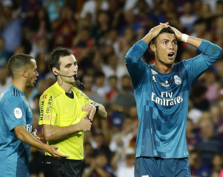 Ronaldo banned for 5 games after pushing referee