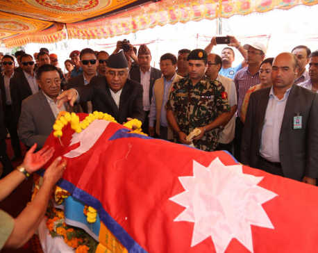 PM, Home Minister pay final tributes to late Gauchan