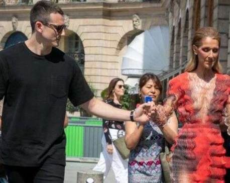 Celine Dion risked wardrobe malfunction in Paris