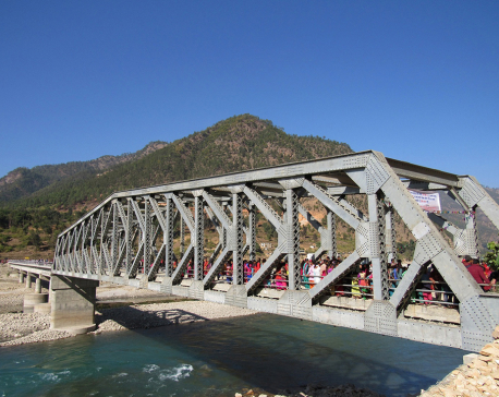 Bridge over Karnali River replaces risky ferry trips