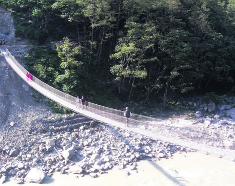 Suspension bridge over Mahakali River elates locals