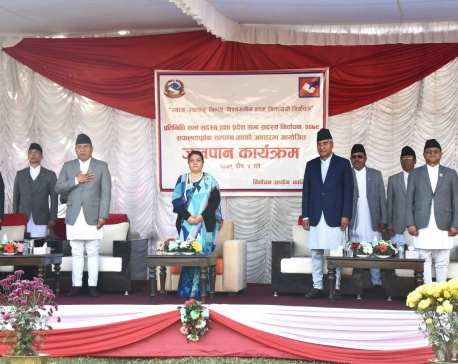 President Bhandari attends reception