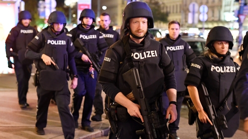At least one killed in terrorist attack involving multiple assailants, locations in Vienna
