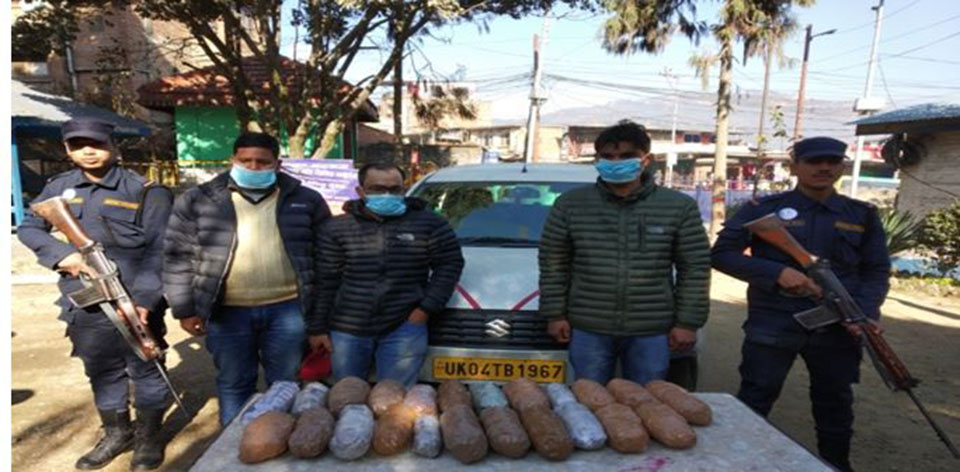 Two Indians, one Nepali held on charge of yarsagumba smuggling