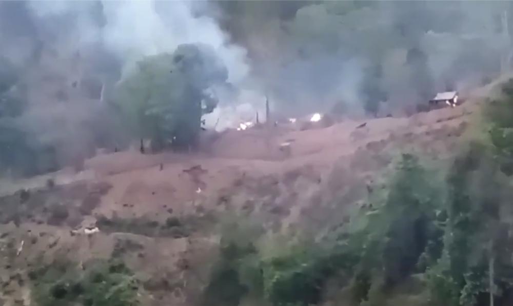 Reports: Myanmar airstrikes target ethnic forces on 2 fronts