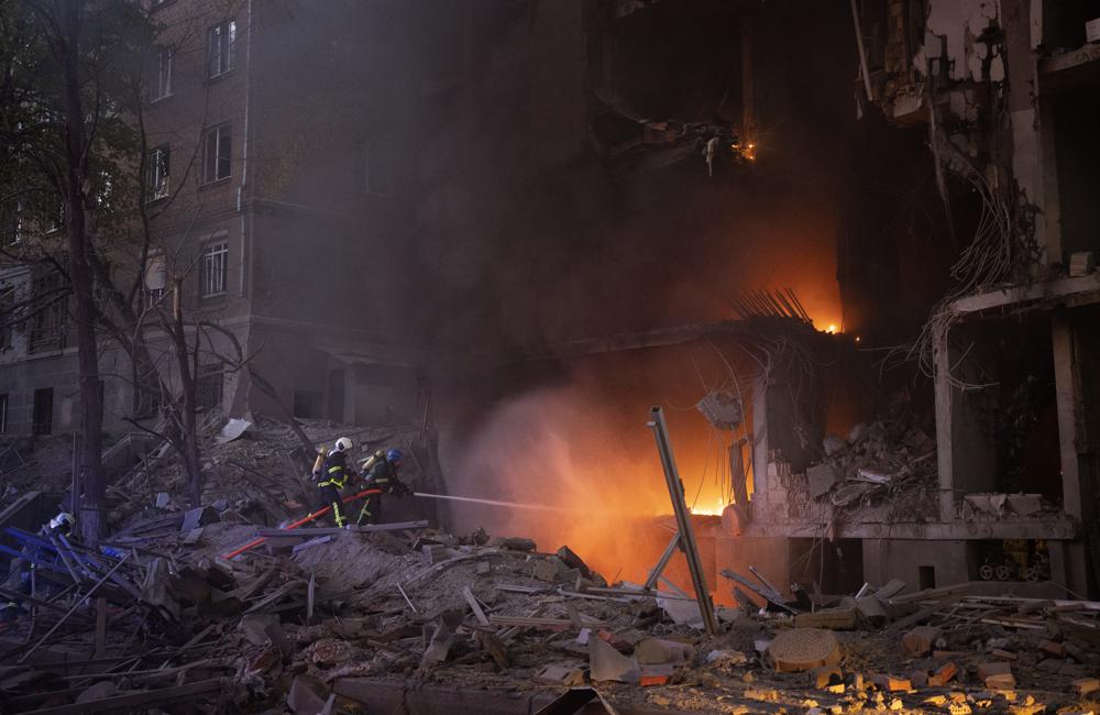 Explosions rock Kyiv again as Russians rain fire on Ukraine