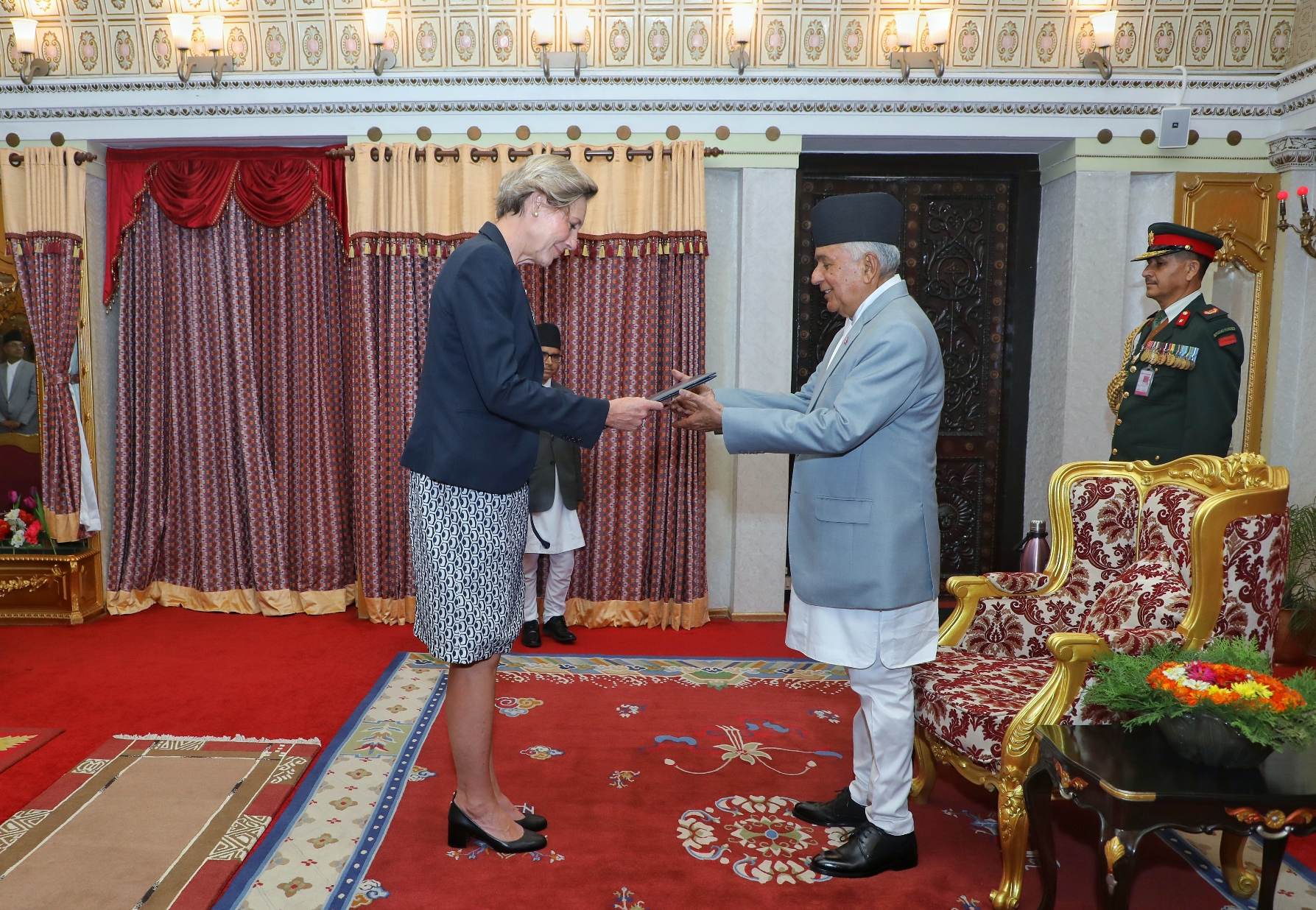 EU Ambassador to Nepal presents her credentials to President