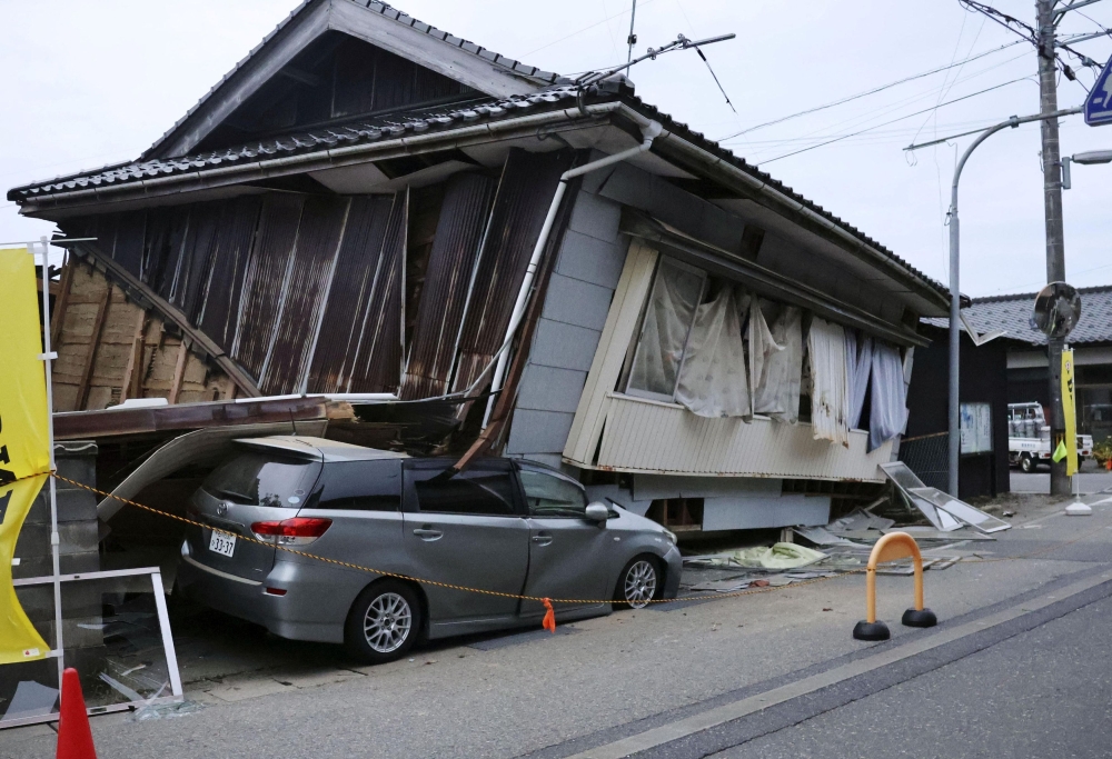 Strong earthquake kills one, destroys houses in Japan